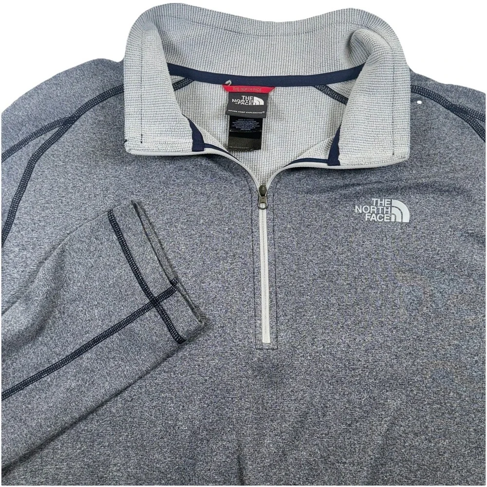 The North Face Flash Dry Men's XL‎ Gray Performance 1/4 Zip Pullover